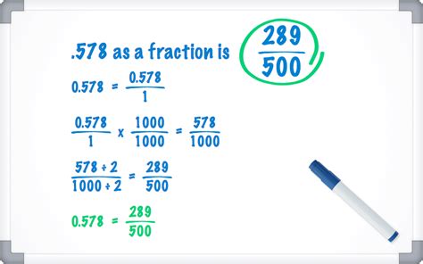 578 in fraction